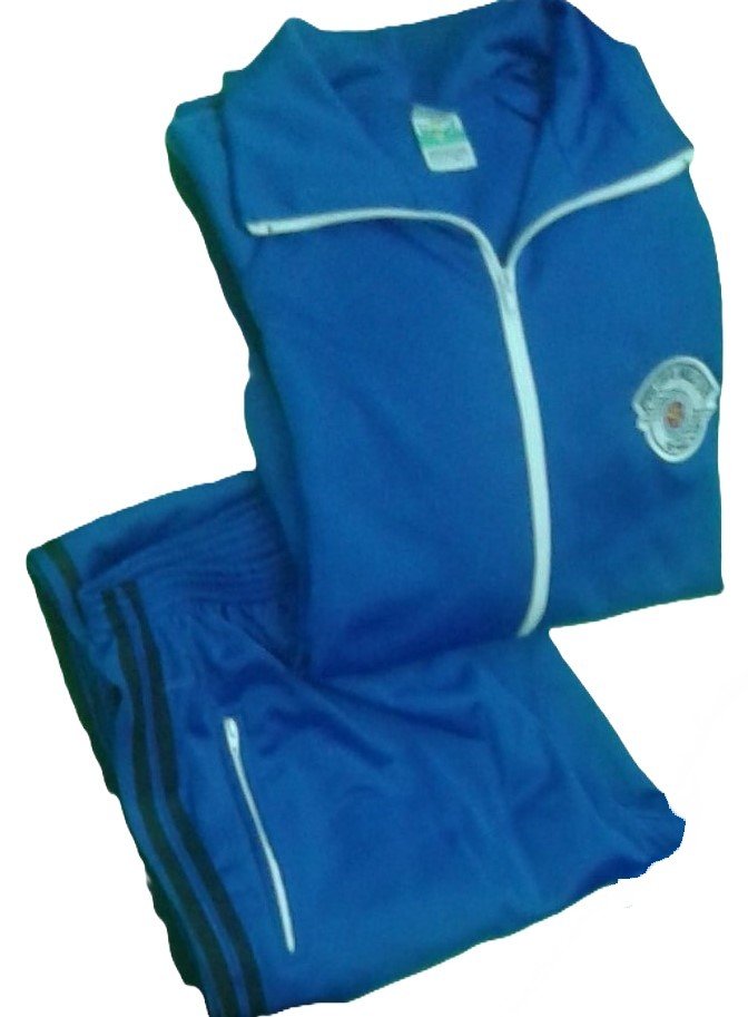 Agasalho de Helanca Poliéster Azul Royal CB/SD